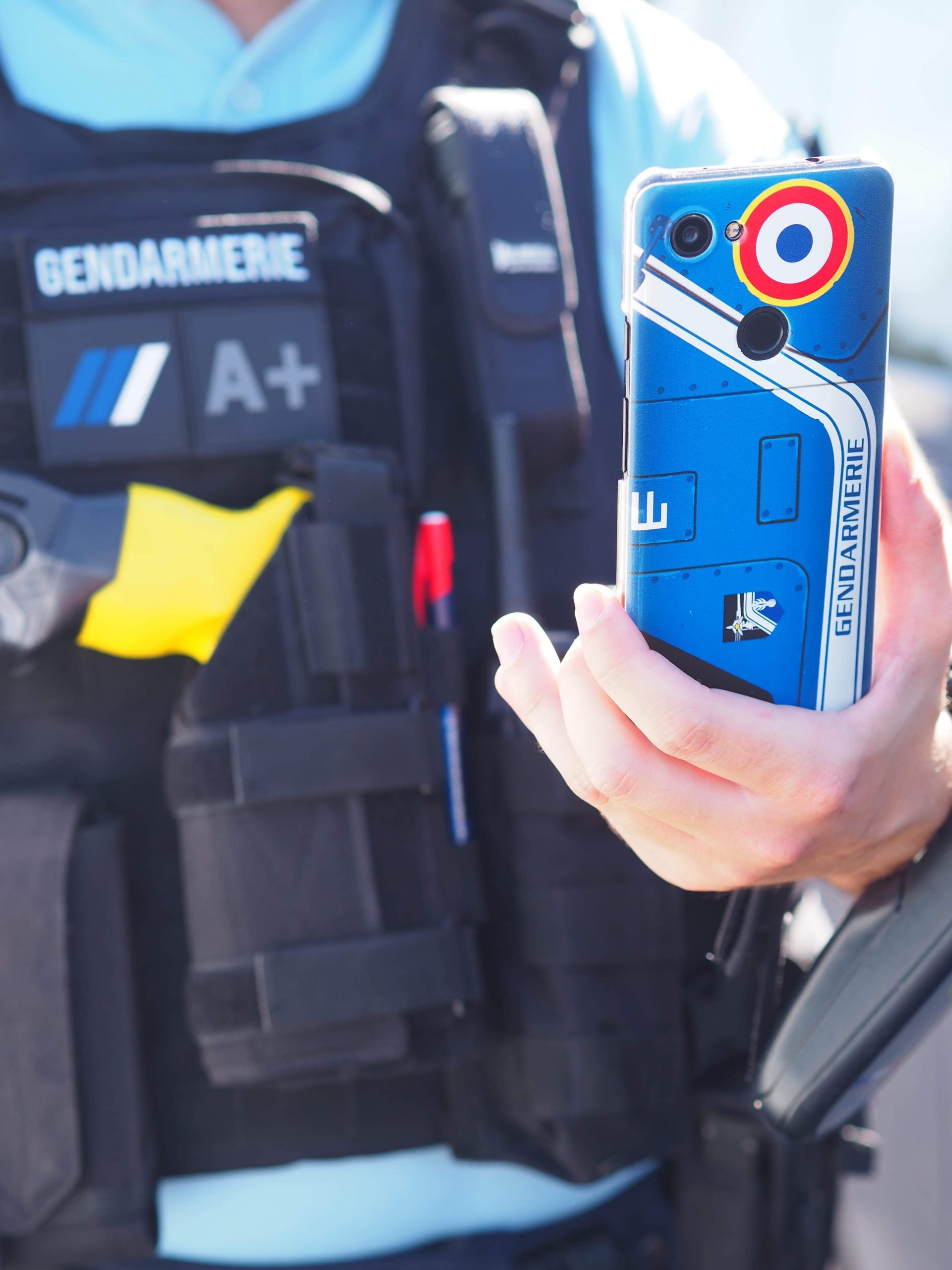 COQUE DE TéLéPHONE ILLUSTRéE GENDARMERIE