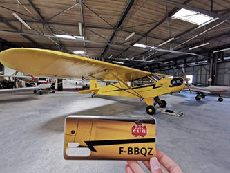 coque de téléphone illustrée avion piper