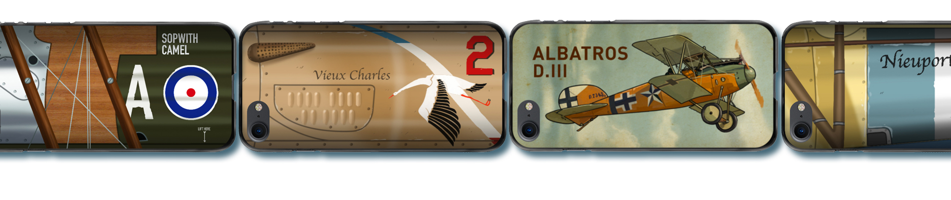 coque de téléphones illustrées avions de la première guerre mondiale