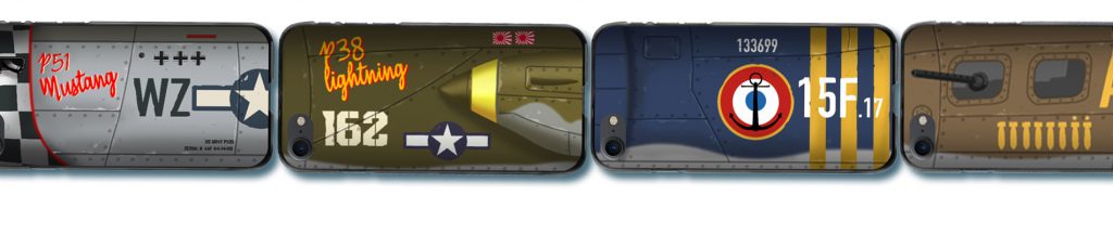 coque de téléphone illustrée avions seconde guerre mondiale