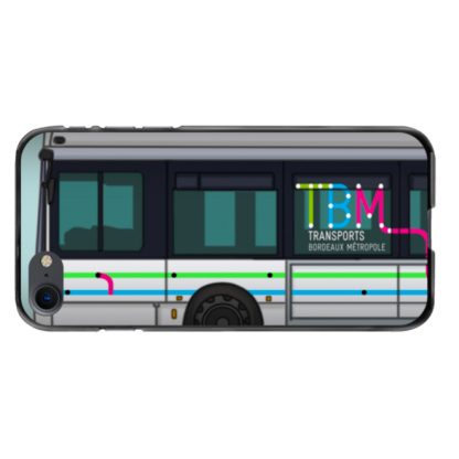 coque de téléphone illustrée bus Bordeaux