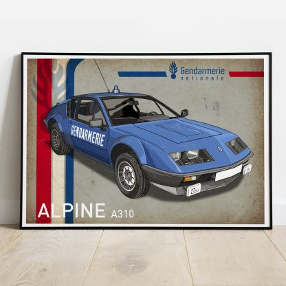 affiche alpine A310 Gendarmerie Nationale