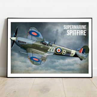 Affiche Supermarine Spitfire MkII