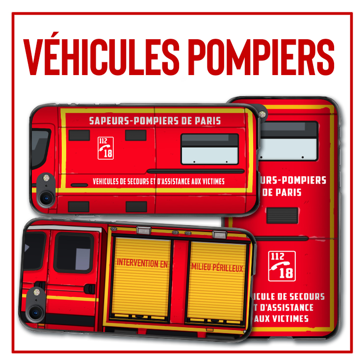 coques de téléphone véhicules pompiers