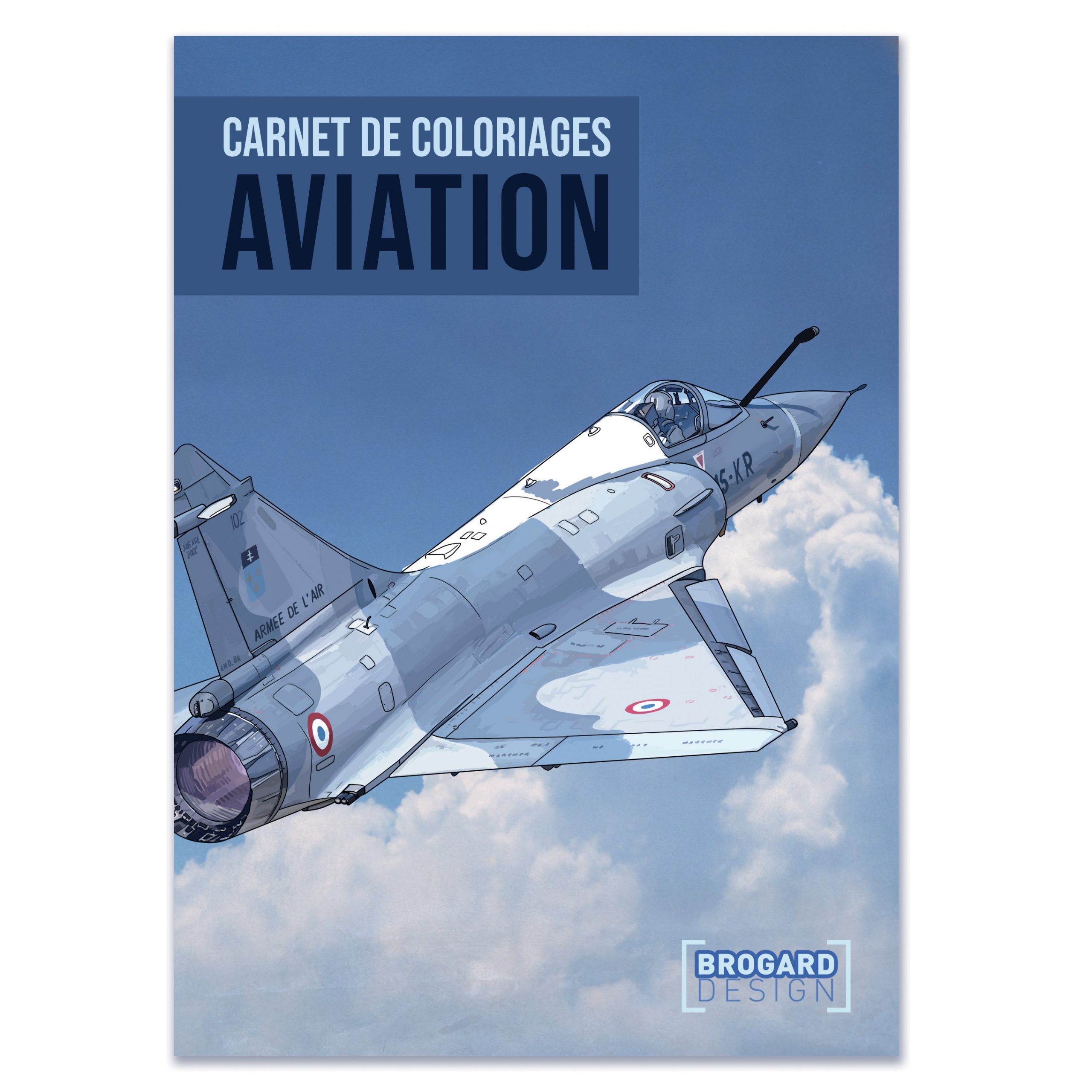 carnet coloriage aviation avion de chasse