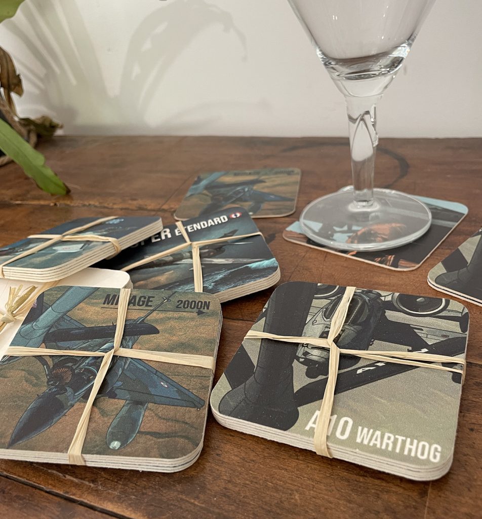 dessous de verre aviation militaire - idée cadeau