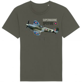 T-shirt avion de chasse warbird Supermarine Spitifre