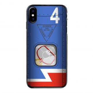 coque de téléphone illustrée aux couleurs de la Patrouille de France