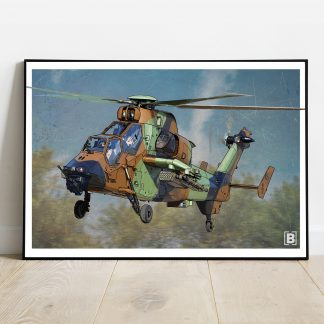 affiche hélicoptère Tigre
