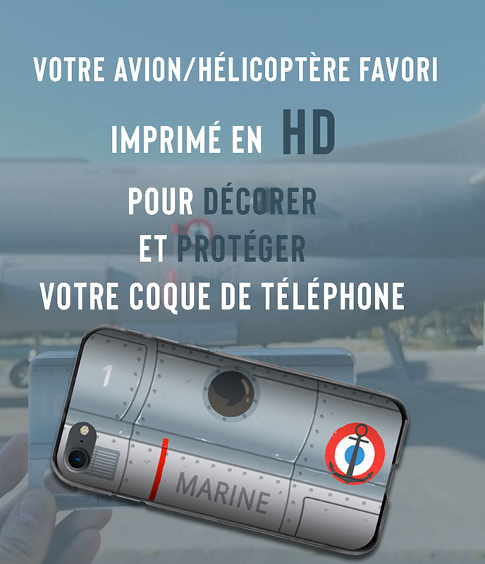 coques téléphone illustrées personnalisées aviation militaire et civile