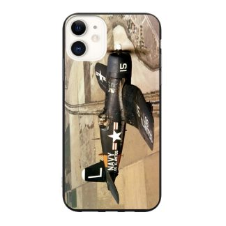 Coque téléphone avec illustration du F4U Corsair, avion de chasse de la Seconde Guerre mondiale utilisé par la Marine américaine.