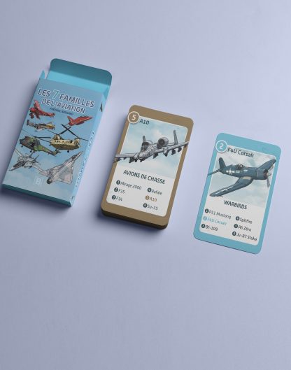 Jeu de cartes illustré – Les 7 familles de l’aviation – Image 3