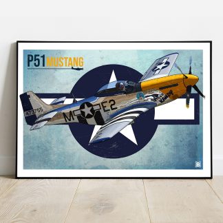 Affiche P51 Mustang