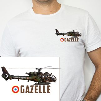 T-shirt hélicoptère gazelle SA340