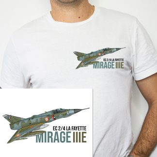 T-shirt Mirage IIIE - Aviation française - Coeur