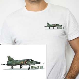 T-shirt Mirage IIIE - Aviation française - Coeur