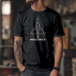 T-shirt Mirage 2000c Noir vertical