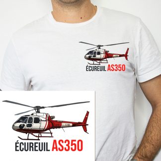 T-shirt hélicoptère AS350 Ecureuil