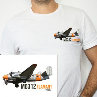 T-shirt avion Flamant