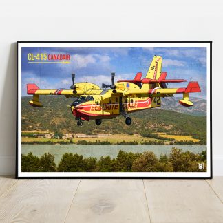 Affiche CL415 Canadair