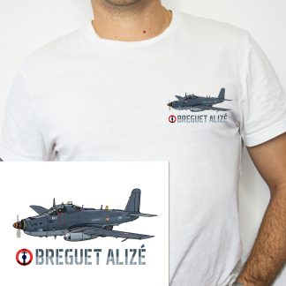 Tee-shirt avion Breguet Alizé - coeur