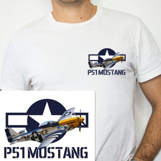 T-shirt P51 Mustang – Chasseur américain légendaire