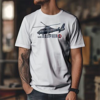 Tee-shirt hélicoptère SA 365 Dauphin