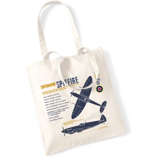Tote bag Supermarine Spitfire schéma